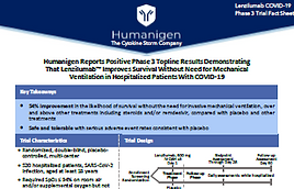 Humanigen Phase 3 Fact Sheet