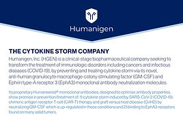 Humanigen Corporate Fact Sheet